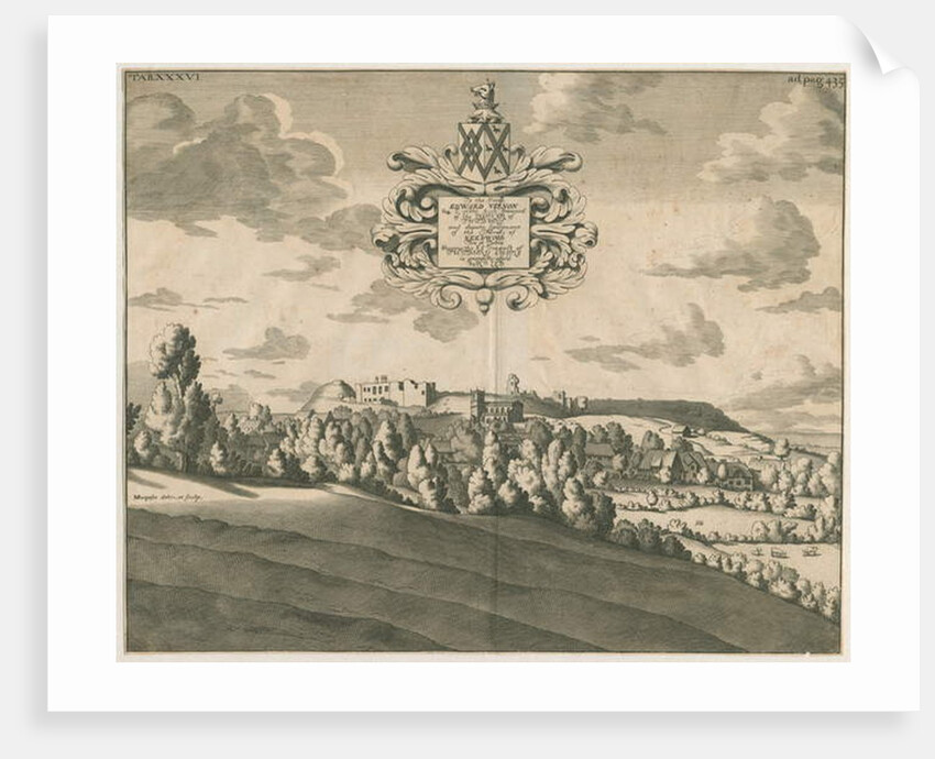 Tutbury Castle - Distant View by Michael Burghers