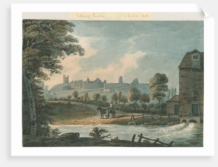 Tutbury Castle - South East View by School English