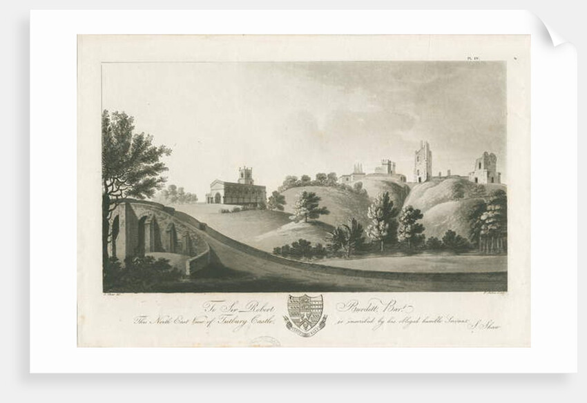 Tutbury Castle - North East View by Stebbing Shaw