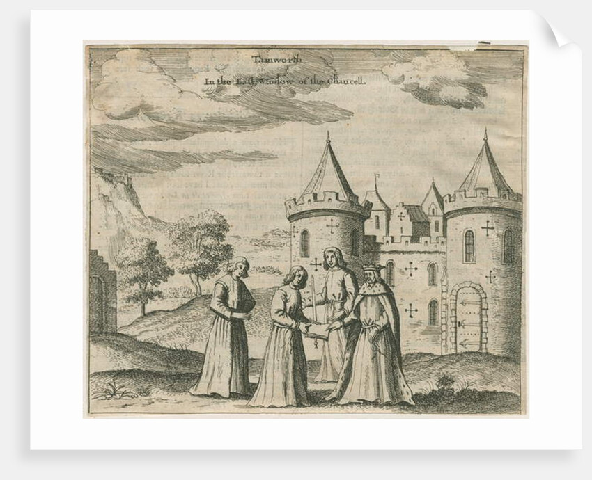 Tamworth Castle - Window Glass by William Dugdale