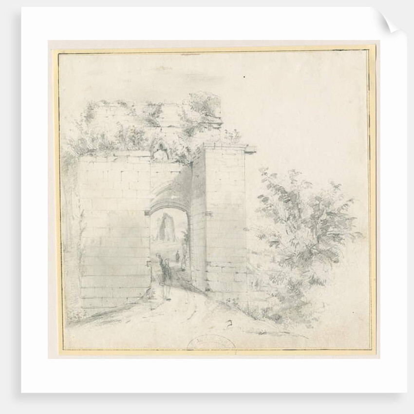 Tutbury Castle - Entrance Gateway by Thomas Peploe Wood