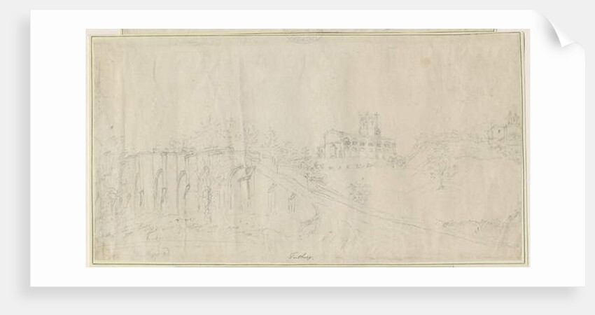 Tutbury Church and Castle - North East View by Stebbing Shaw