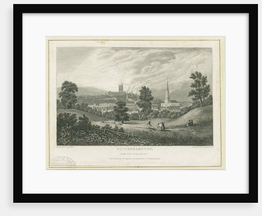 Wolverhampton - Distant view from the Penn Road by Frederick Calvert
