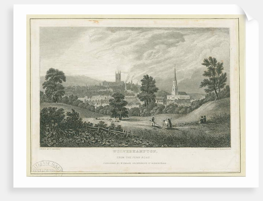 Wolverhampton - Distant view from the Penn Road by Frederick Calvert