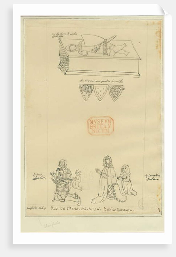 Tamworth Church - Tomb by William Dugdale