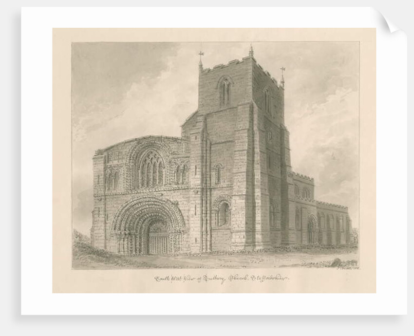Tutbury Priory Church by John Buckler