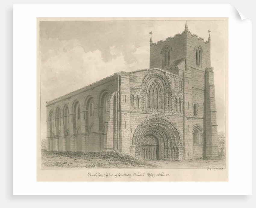 Tutbury Priory Church by John Buckler