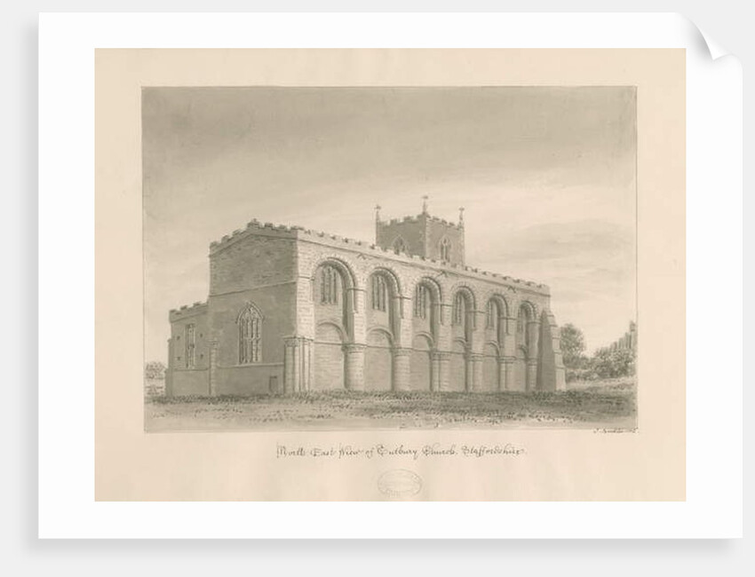 Tutbury Priory Church by John Buckler