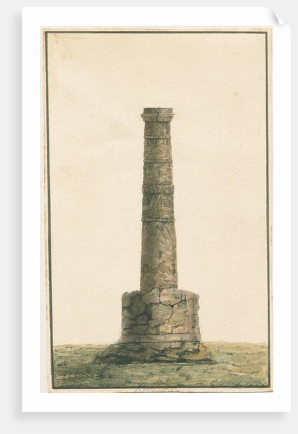 Wolverhampton - Saxon Pillar in St. Peter's Church-yard by School English