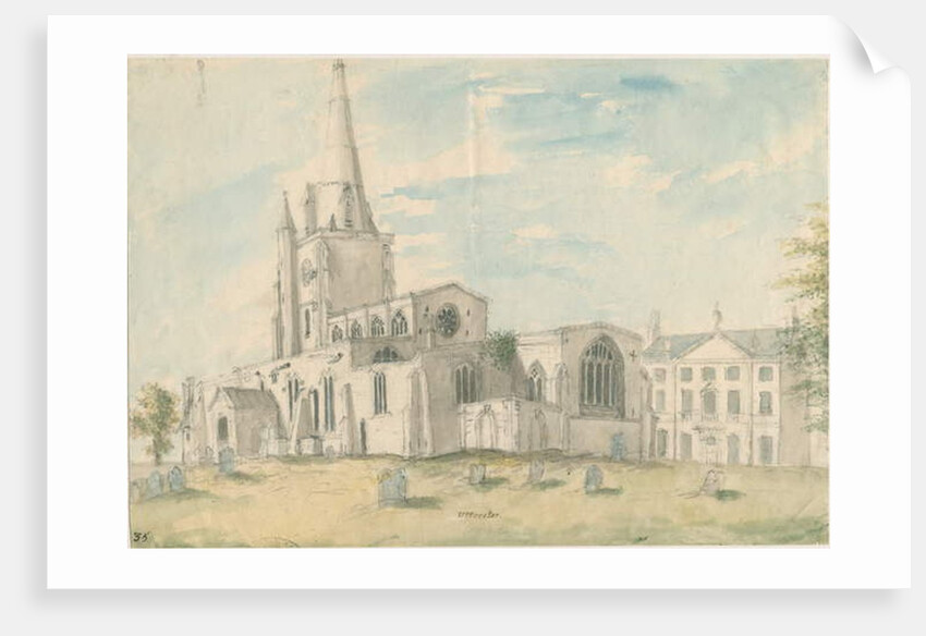 Uttoxeter Church [Old] by Stebbing Shaw