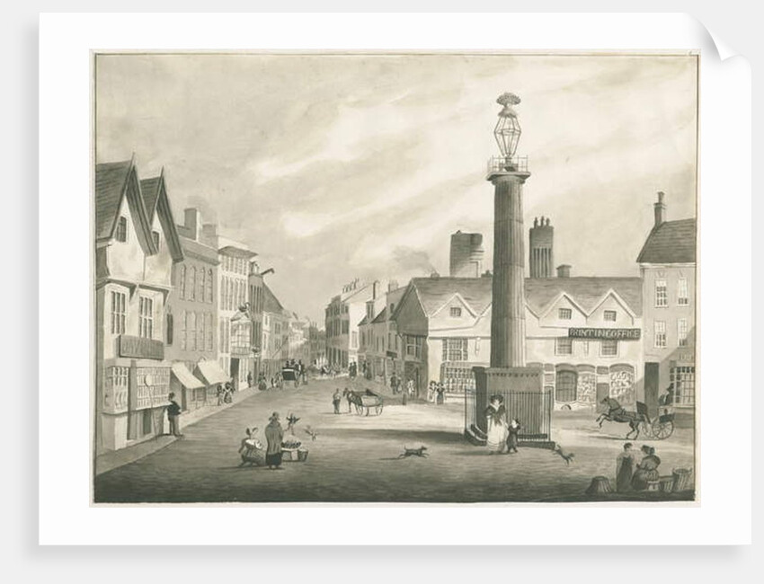 Wolverhampton - Market Place, nd [mid 19th cent] by Robert Noyes