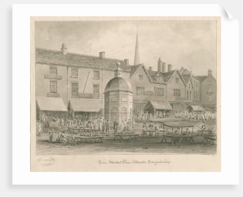 Uttoxeter Town - Market Place by John Buckler