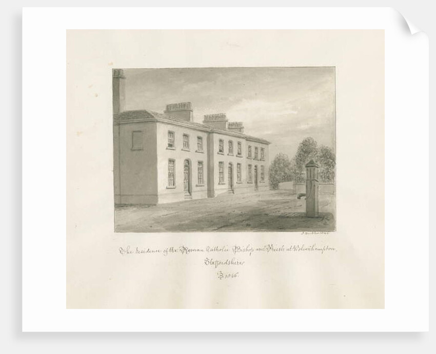 Wolverhampton - Residence of the Roman Catholic Bishop and Priests by John Buckler