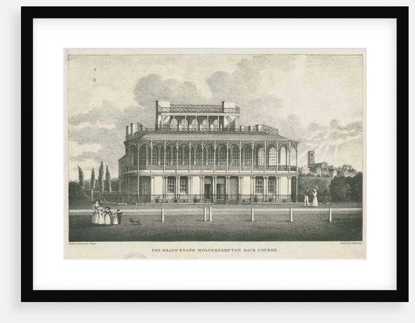 Wolverhampton - Grand Stand at Race Course: lithograph, nd [mid 19th cent] by Robert Noyes