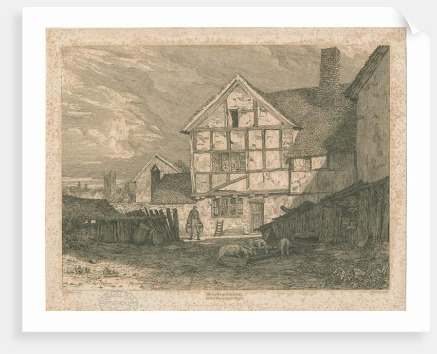 Wolverhampton - Ruins of a half-timber house by Paul Sandby Munn