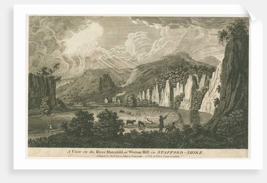 Wetton - Manifold Valley: etching, nd [19th cent] by School English