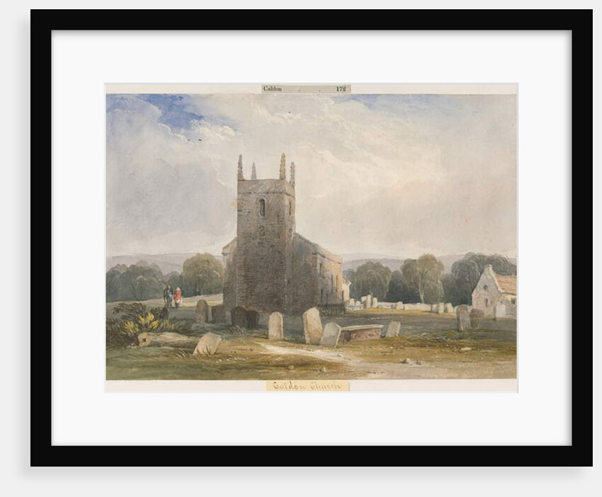 Caldon Church: water colour painting, nd [c1830-1840] by Lewis John Wood