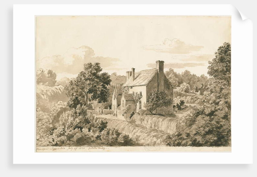 Woodford - Cottages by Cornelius Varley