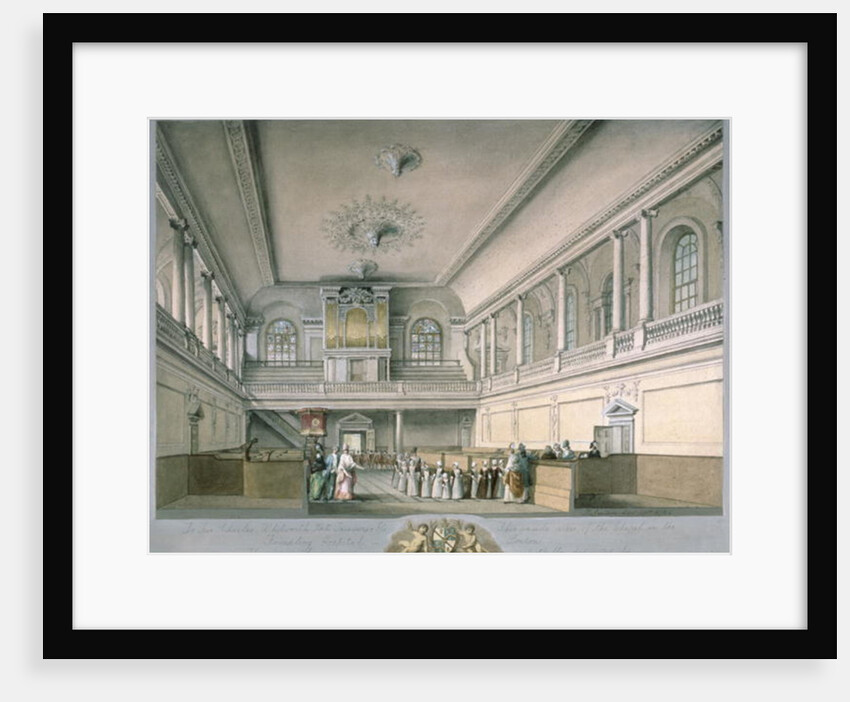 The Foundling Hospital Chapel looking West, 1773 by John Sanders