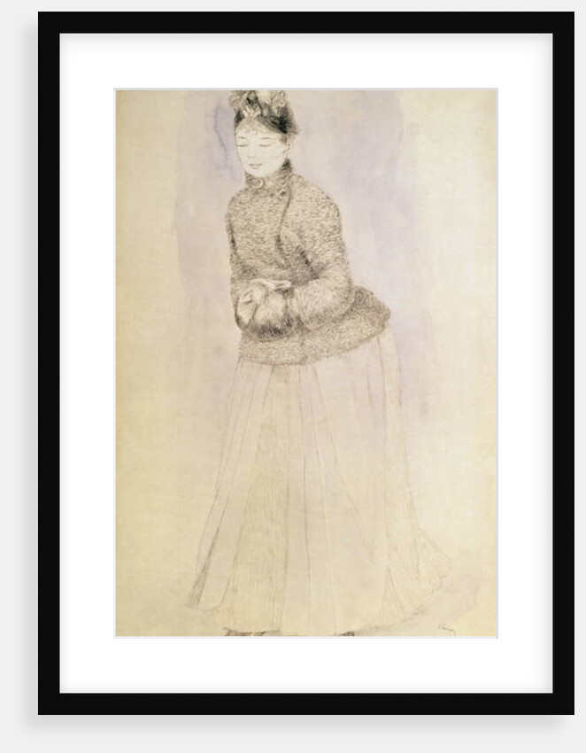 Woman with a Muff, 1883-84 by Pierre Auguste Renoir