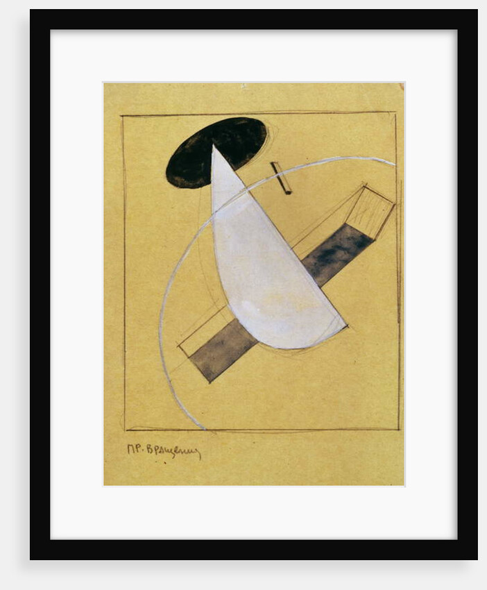 Proun 18, 1919-20 by Eliezer Markowich (1890-1941) Lissitzky