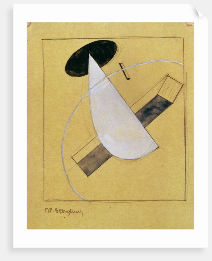 Proun 18, 1919-20 by Eliezer Markowich (1890-1941) Lissitzky