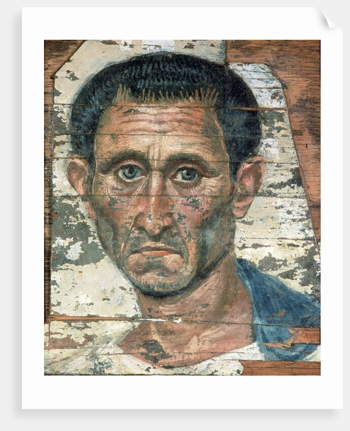 Fayum portrait of a man in a blue cloak, Trajanic, c.98-117 by Anonymous