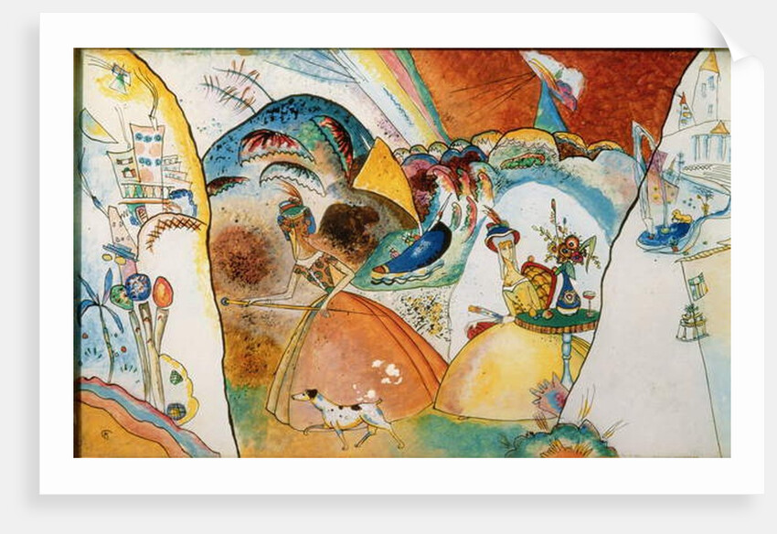 Ladies in a Landscape, 1918 by Wassily Kandinsky