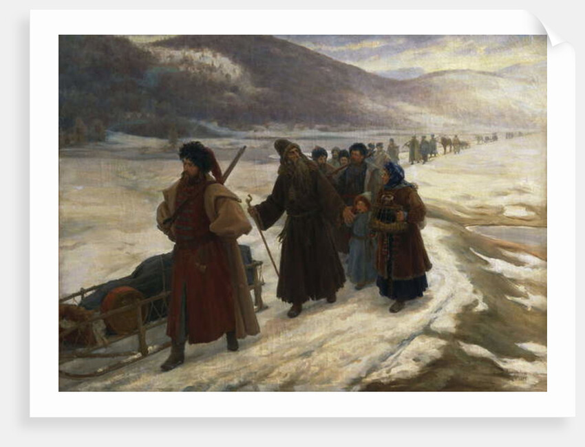 Avvakoum Road to Siberia by Sergei Dmitrievich Miloradovich