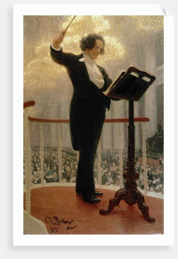 Portrait of the Russian Composer Anton Grigoryevich Rubinstein 1915 by Ilya Efimovich Repin