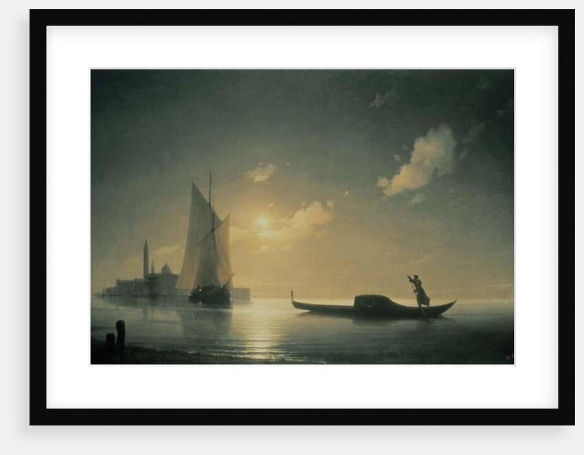 Gondolier at Sea by Night, 1843 by Ivan Konstantinovich Aivazovsky