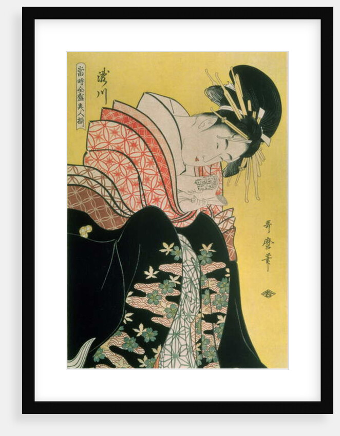 Takigawa from the Tea-House, Ogi by Kitagawa Utamaro