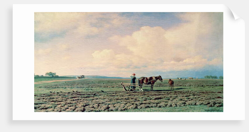 In the Field, 1872 by Mikhail Konstantinovich Klodt