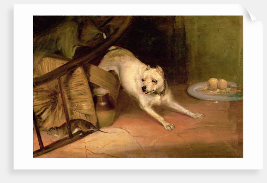 Dog Chasing a Rat by Briton Riviere