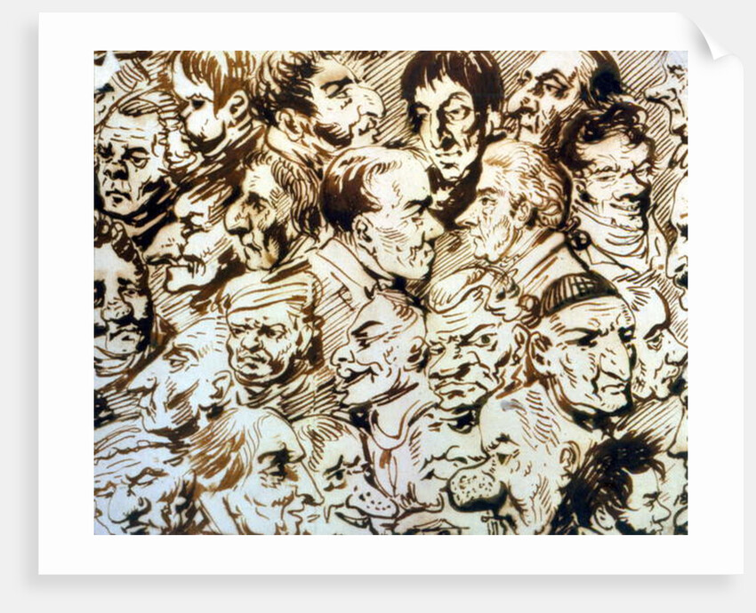 Self portrait with portraits of Giacomo Quarenghi and Thomas de Thomon by Alexander Orlowski