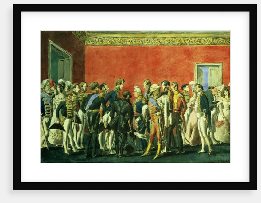 A Reception in the Embassy of Teheran, 1830s by School Russian