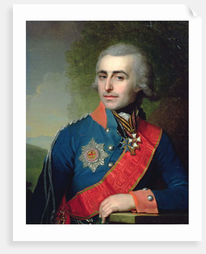 Portrait of General aide-de-camp Count Pyotr Tolstoy 1799 by Vladimir Lukich Borovikovsky
