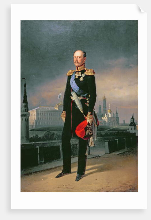 Portrait of Emperor Alexander II, 1856 by G. Botmann