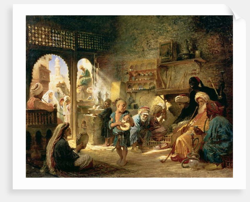 Coffee House in Cairo, 1870s by Konstantin Egorovich Makovsky
