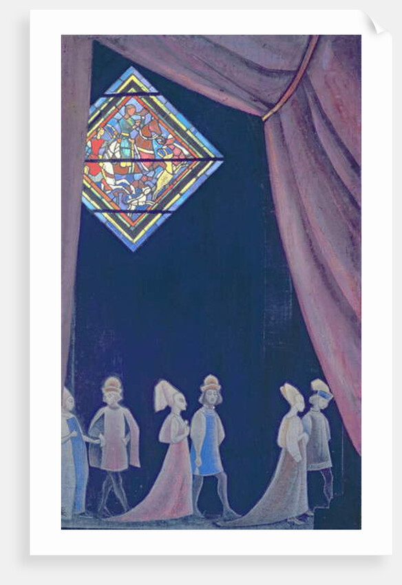 Sketch for Richard Wagner's opera 'Tristan and Isolde', 1910s by Nicholas Roerich