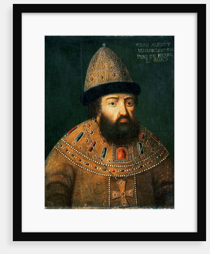Portrait of Tsar Alexei I Mihailovitch by School Russian