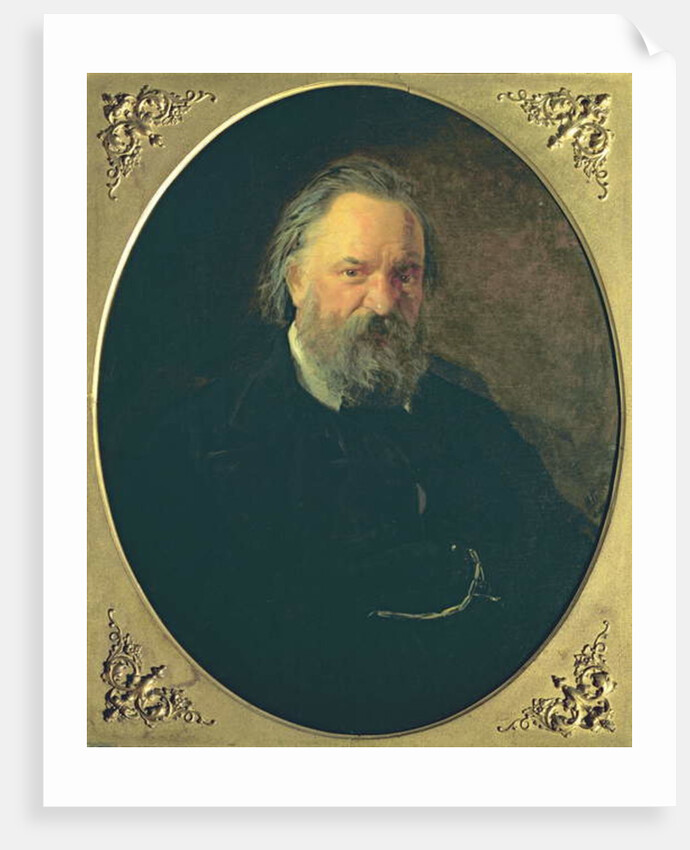 Portrait of Aleksandr Ivanovich Herzen, 1867 by Nikolai Nikolajevitch Gay