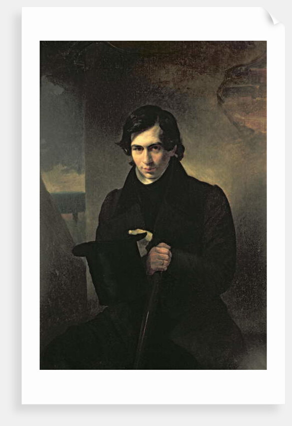Portrait of the Russian author Nestor Kukolnik, 1836 by Aleksandr Pavlovich Bryullov