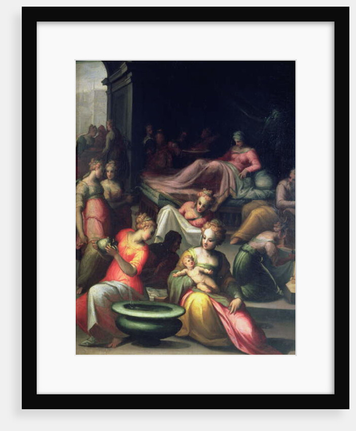 Nativity of John the Baptist by Giovanni Battista Naldini