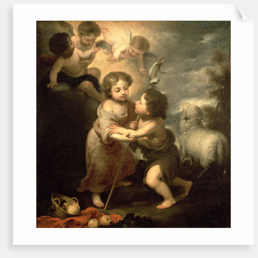 The Infants Christ and John the Baptist by Bartolome Esteban Murillo