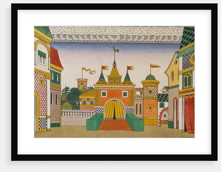 Sketch for the Opera, The Golden Cockerel, by Nikolai Rimsky-Korsakov, 1909 by Ivan Bilibin