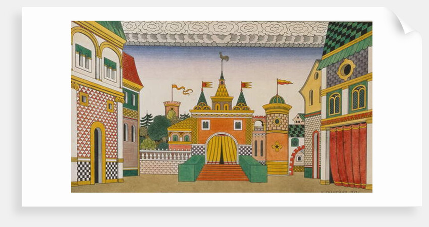 Sketch for the Opera, The Golden Cockerel, by Nikolai Rimsky-Korsakov, 1909 by Ivan Bilibin