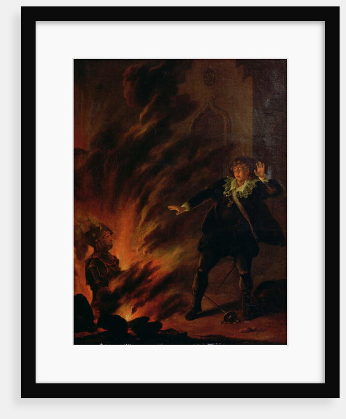 Hamlet and the Ghost of his Father by English School