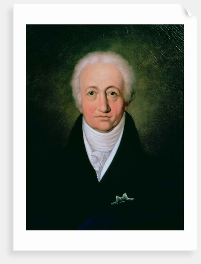 Portrait of Johann Wolfgang von Goethe, 1818 by Ferdinand Jagemann