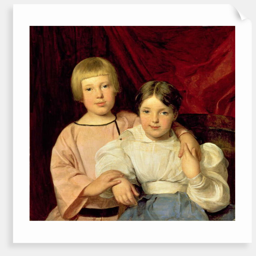 Children, 1834 by Ferdinand Georg Waldmuller